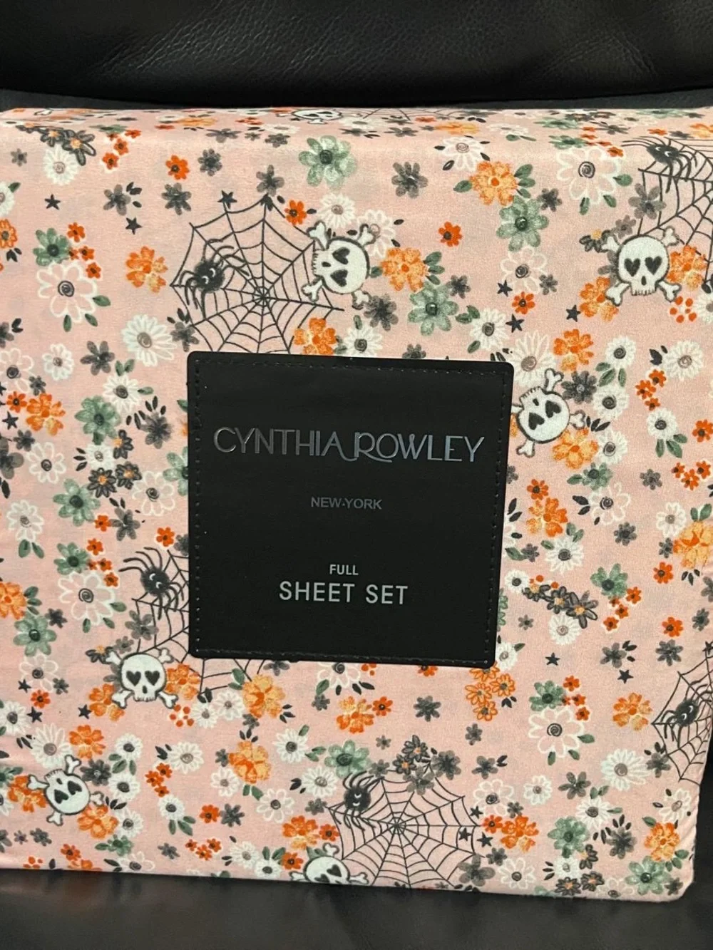 Halloween CYNTHIA ROWLEY Boho Floral Web Full Sheet Set